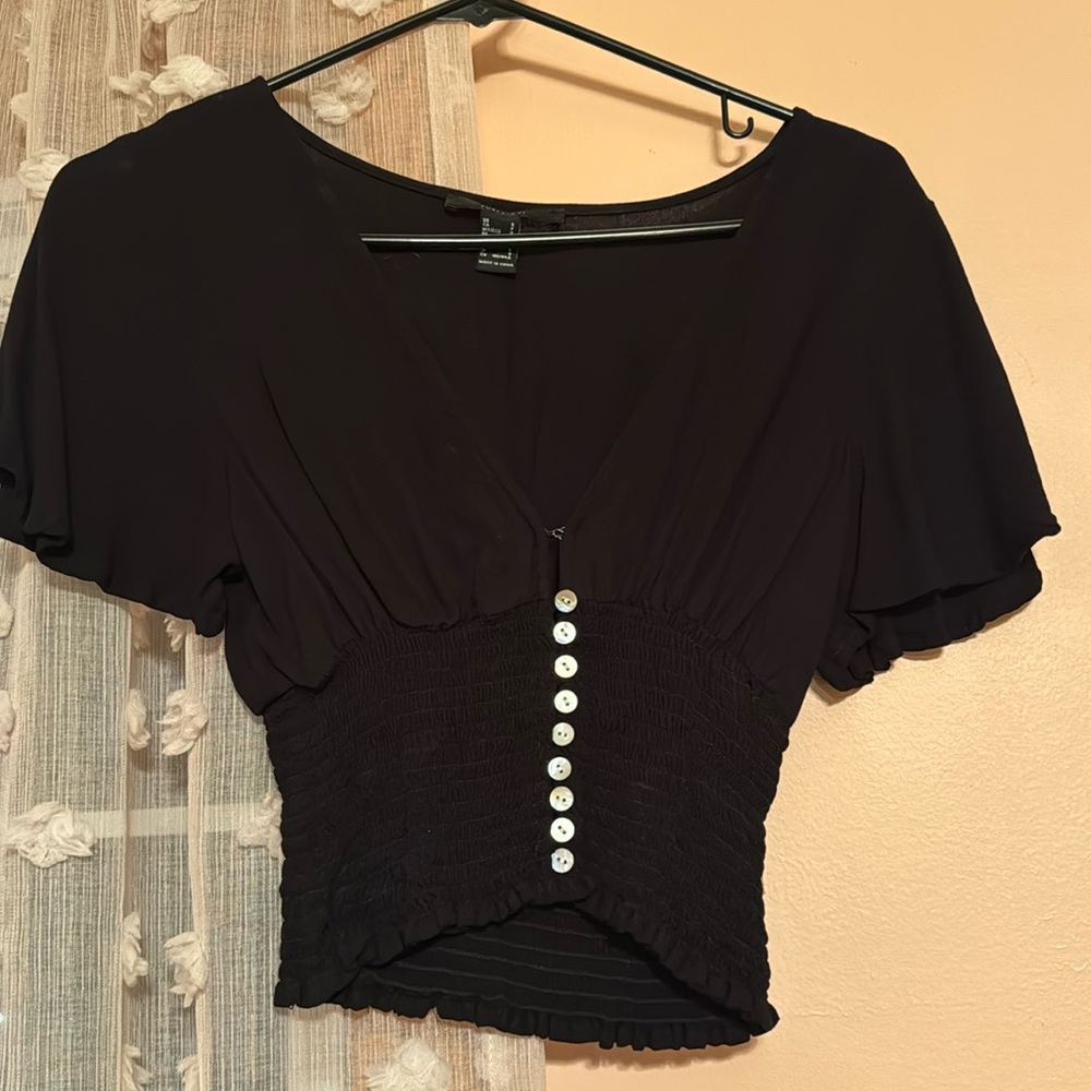Cute, black Forever 21 top!! Worn once!!
